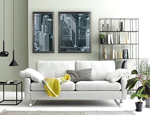 Cadre photo puzzle antireflet 24x30 RahmenMax aspect acier