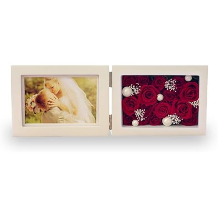 Amazon プリザーブドフラワー Ipfa フォトフレーム 横 プレミアム 写真立て ギフト 退職祝い 花 バラ プレゼント 女性 結婚祝い ピンクグラデーション プリザーブドフラワー オンライン通販