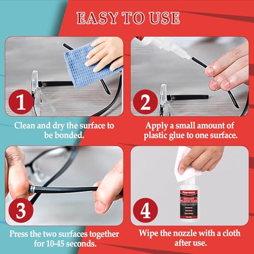 Yeardera SLJS-00001 Plastic Glue, 30G Plastic Adhesive, Super Glue For Plastic To Plastic Bonding And Other Material, Instant Super Glue For Plastic, Diy, Model, Acrylic thumb #5