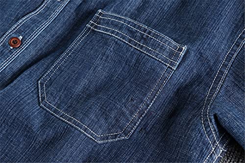 Chemise homme bleu clair broderie simple Disimlarl taille M - 2