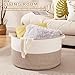 OIASKET Large Blanket Basket with Handles, 22.8