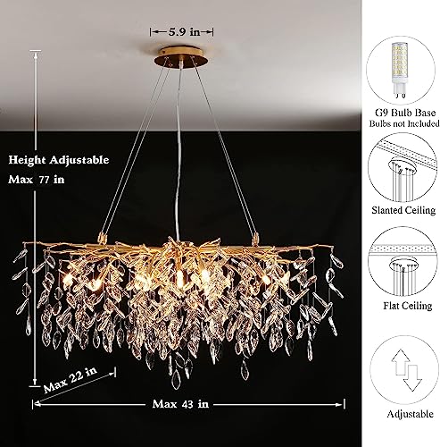 Plafonnier suspendu en cristal argenté de 30 cm de forme ronde - 5