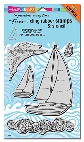 Stampendous Fran da Cling timbri e Stencil 12,7 x