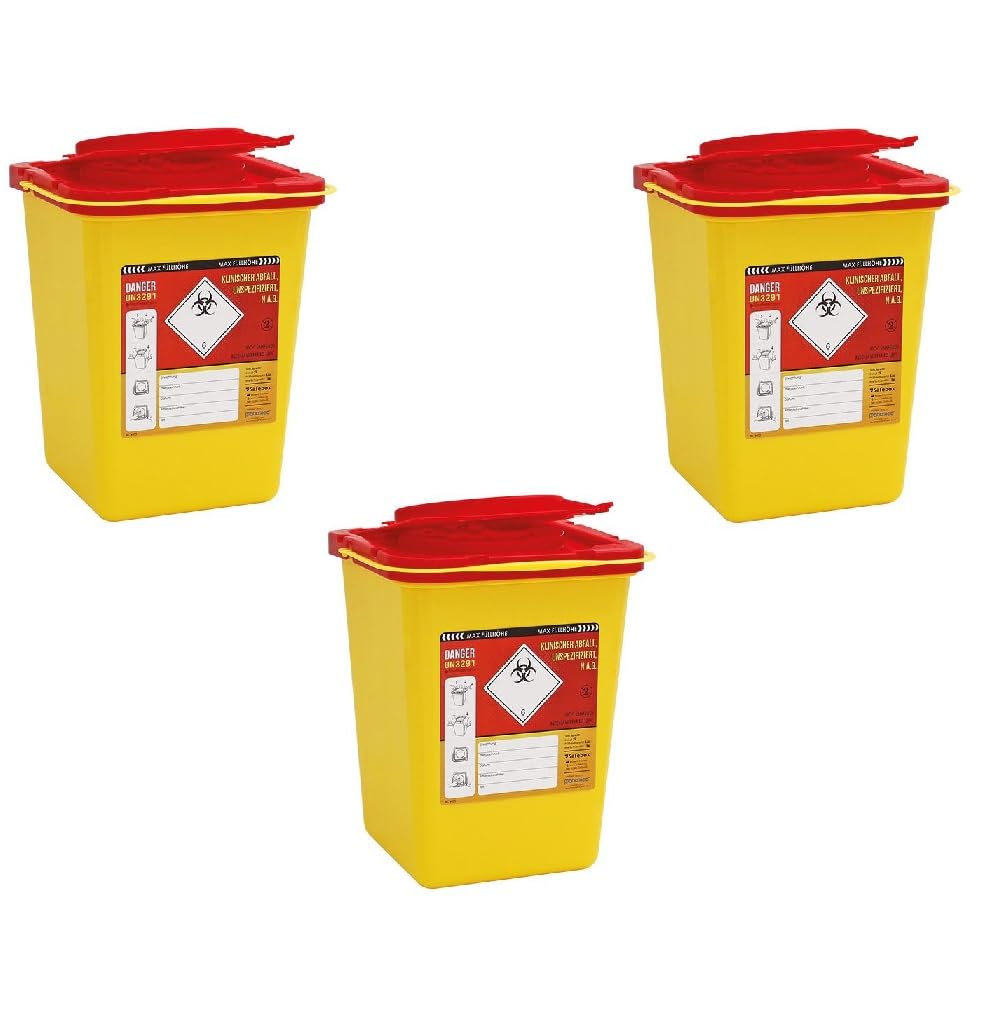 Kanülenabwurfbehälter -3 Stck.- 193513-3 Carmesin® Bundle Saf-Box 2,0 Ltr.