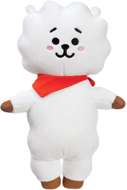 AURORA BT21 Official Merchandise, RJ Soft Toy, Small, 61324, White, 8 x 16 x 25 Centimeters