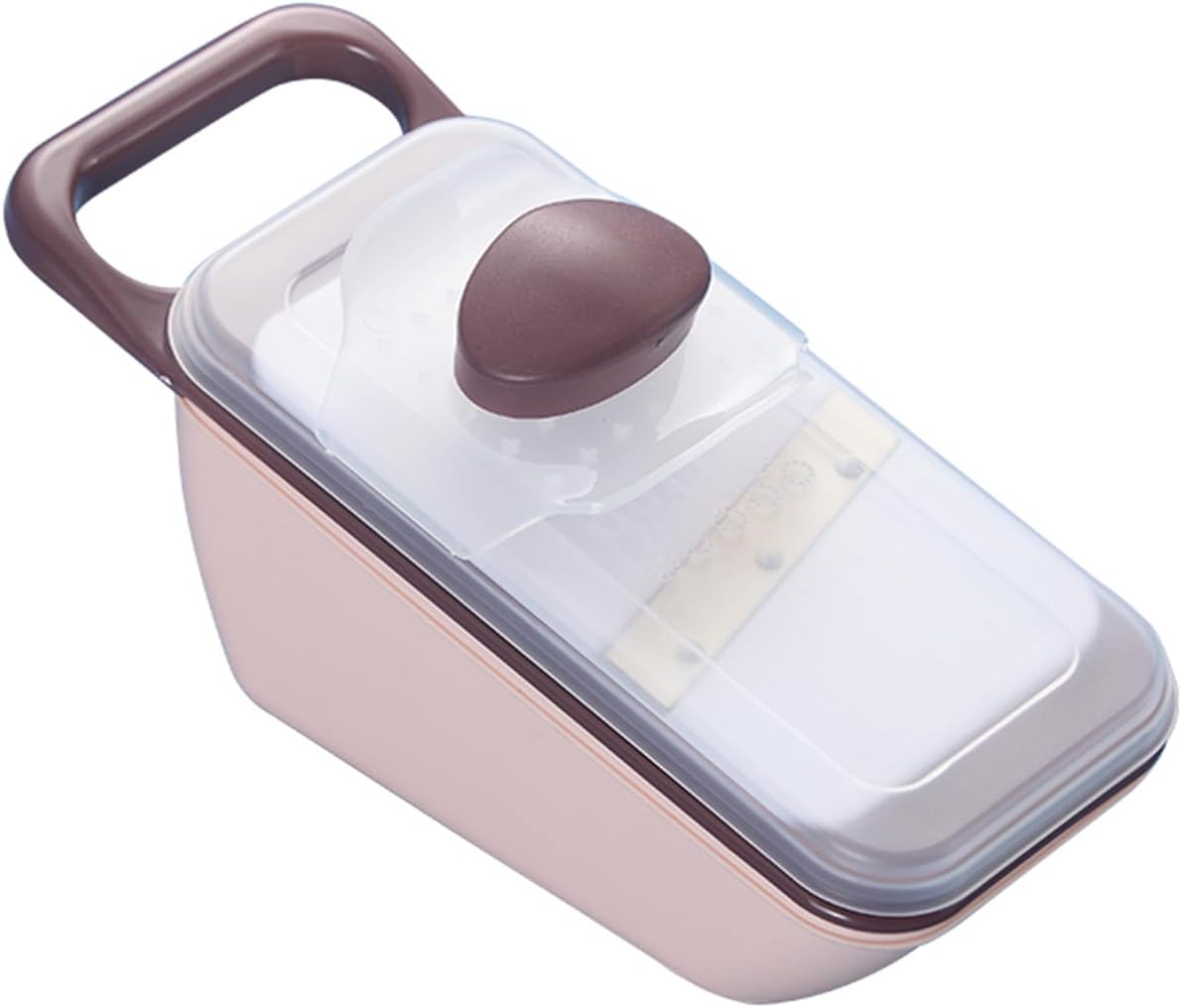 Slicer for 5 in 1 Kitchen Mandolin Slicing Tool Vegetable Slicer Cutter Chopper Grater Slicers for Fruits Vegetables Julienne Carrot Cucumber Sweet Potato Chip Slicer Thin Veggie Spiralizer (Pink)