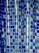 Produktbild Blue Canyon Duschvorhang aus PVC, Mosaikdesign, Blau