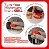 ClassicTM Microwave Sandwich Maker, Microwave Grill, Toaster, 3 Minute Grilled Cheese Sandwich Maker, Thick Silicone Cover, Safe Food Grade, Panini Press, Dishwasher Safe (Red, Regular)