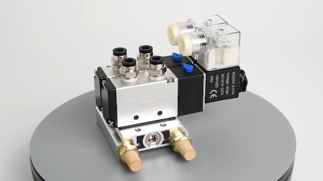 Électrovanne Pneumatique 5/2 Voies - 6 Mm, PT1/4, 220 V AC - Pour Automatismes, Air Comprimé