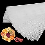 8 PCS Silicone Dehydrator Sheets, Non-stick Fruit Dehydrator Mats, Reusable drying screens for herbs...