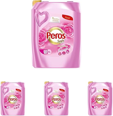 Peros Soft Yumuşatacı Pembe Güller 5000 ml (4 paketi)