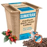 Cambio Roasters® Sumatran Organic Coffee Pods, Recyclable Eco-Friendly Single-Serve K Cups, Compatib