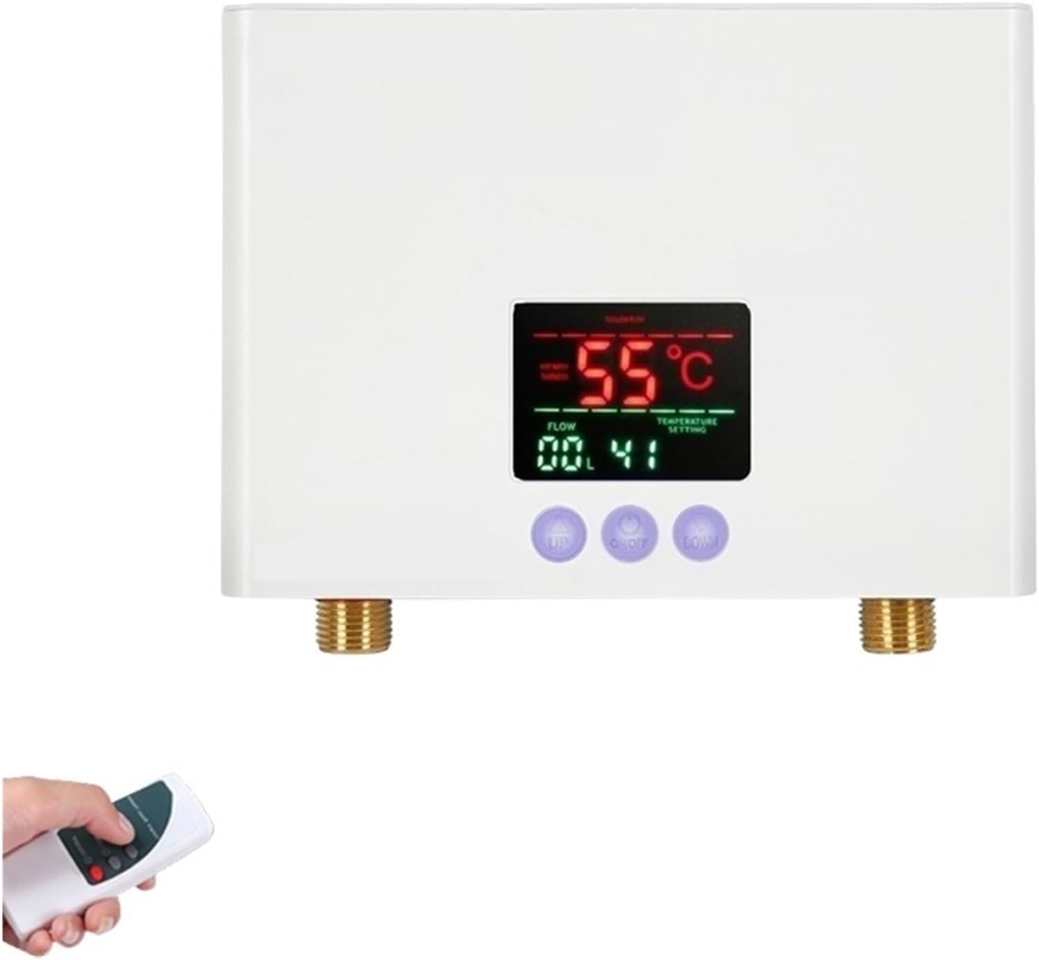 Elektryczna grzałka zanurzeniowa z cyfrową temperaturą LCD i automatycznym wyłączaniem, zatapialny podgrzewacz wody, osłona zabezpieczająca ze stali nierdzewnej, do domowej kuchni przemysłowej