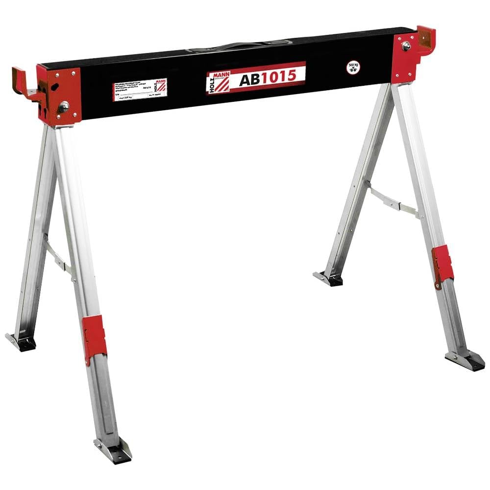 Holzmann Maschinen AB1015 - Caballete de Trabajo Plegable (500 kg, 1015 mm x 675 mm, 6 kg, 1 Unidad)