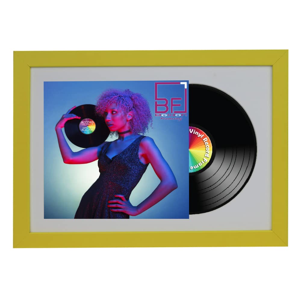 12" Vinyl LP Record and Album Cover Black Frame Memorabilia Wall Art Display
