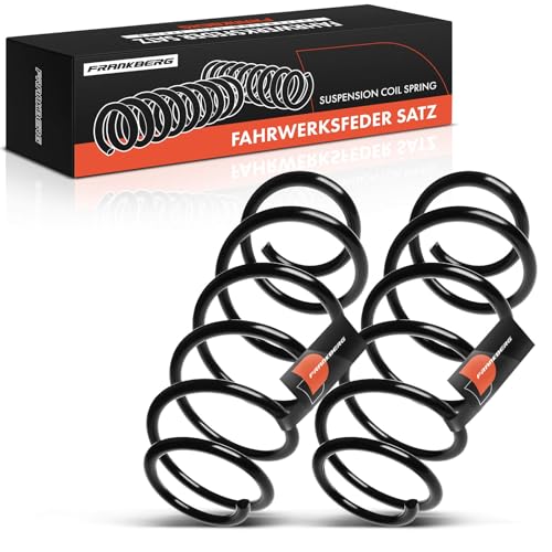 Frankberg 2 muelles de suspensión para eje trasero compatible con W169 A150 A160 A170 A180 A200 2004-2012