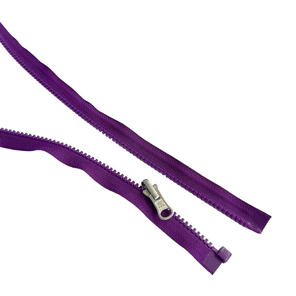 Cremallera YKK De Plástico, Dientes N.º 5, Tamaño Medio Divisible, (337 Gris Claro, 70 Cm