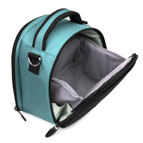 Funda VanGoddy Laurel Celeste para cámaras Nikon CoolPix miniatura 3