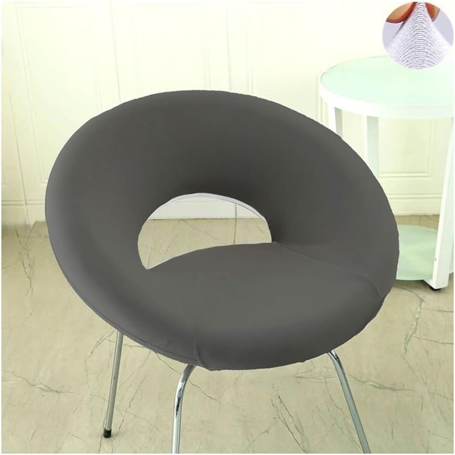 Printed Pub Bar Counter Stool Chair Covers with Hollow Back Set of 6/4/2 Stretch, Swivel Curved Kitchen Barstool Chair Cover Semicircular Back Bar Stool Slipcovers with Elastic Band,H,6PCS