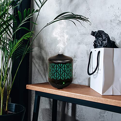 Aromar Essential Ultrasonic Oil Diffuser Cool Mist Humidifier & Aromatherapy Diffusers Grande Collection For Essential Oils With Auto Shut-Off And 7 Colors Led For Home And Office 230Ml. Capacity #TOP1