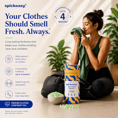 Image of Scented Pearls Laundry Fragrance Booster Beads | Fabric Deodorizer | Long-Lasting Scent | 250g | Front Load Top Load Hand Wash | Aurora Forest