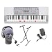 Casio LK-280 Lighted Key Premium Keyboard Pack with Headphones, Power Supply, and Stand