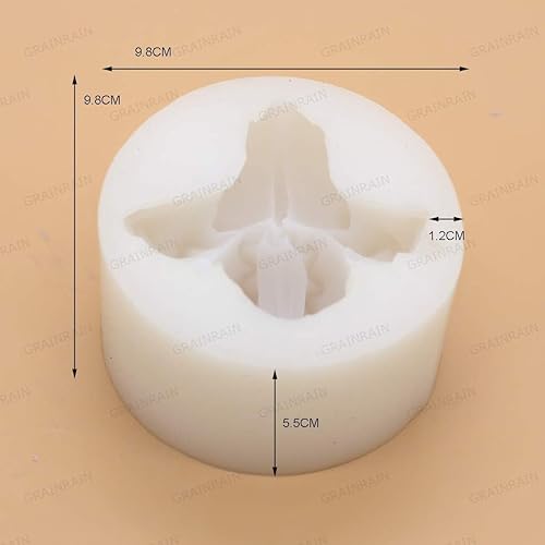 Miniatura 6 de Moldes de jabón de silicona para hacer jabón, moldes para manualidades, moldes de resina, flores 3D (14167)