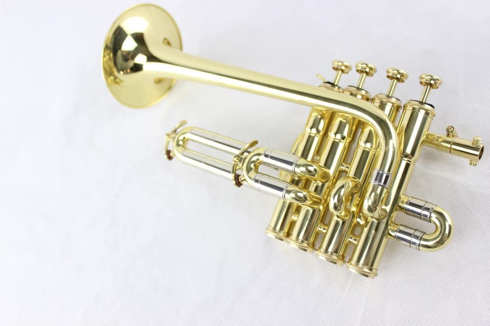 YXSH Początkujący instrument trąbkowy w stylu zachodnim B-drop cztery klucze trąbka instrument mosiężna trąbka