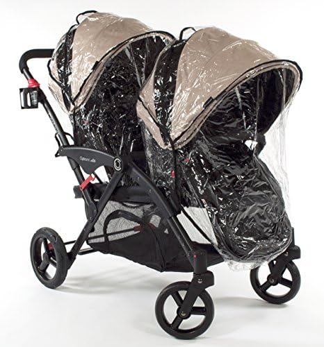 contours double stroller rain cover