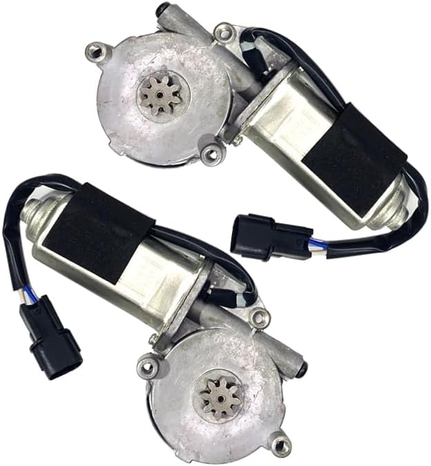 1 Pair Front Window Left Regulator Motor 24V Compatible for Isuzu Elf NKR NPR NQR 2003-on