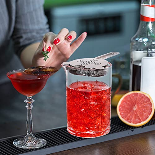 Coloch 2 Pack Crystal Cocktail Mixing Glasses, 22 Oz Vintage Bar Mixing Pitcher Weighted Bottom Seamless Cocktail Stirring Glasses for Whiskey, Martini, Dishwasher Safe by Coloch - Image 9