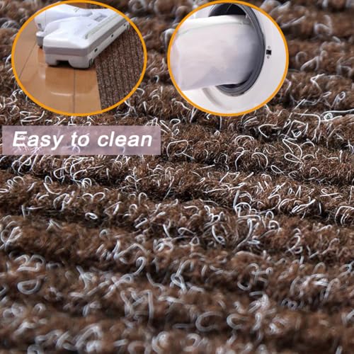 Alfombrillas lavables antideslizantes para peldaños de madera de interior 4