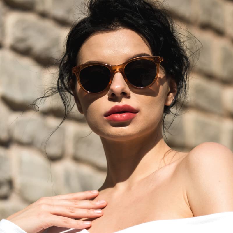 YEIN 2 Pack Sunglasses for Men and Women, UV Protection Glasses Vintage Square Full Frame2