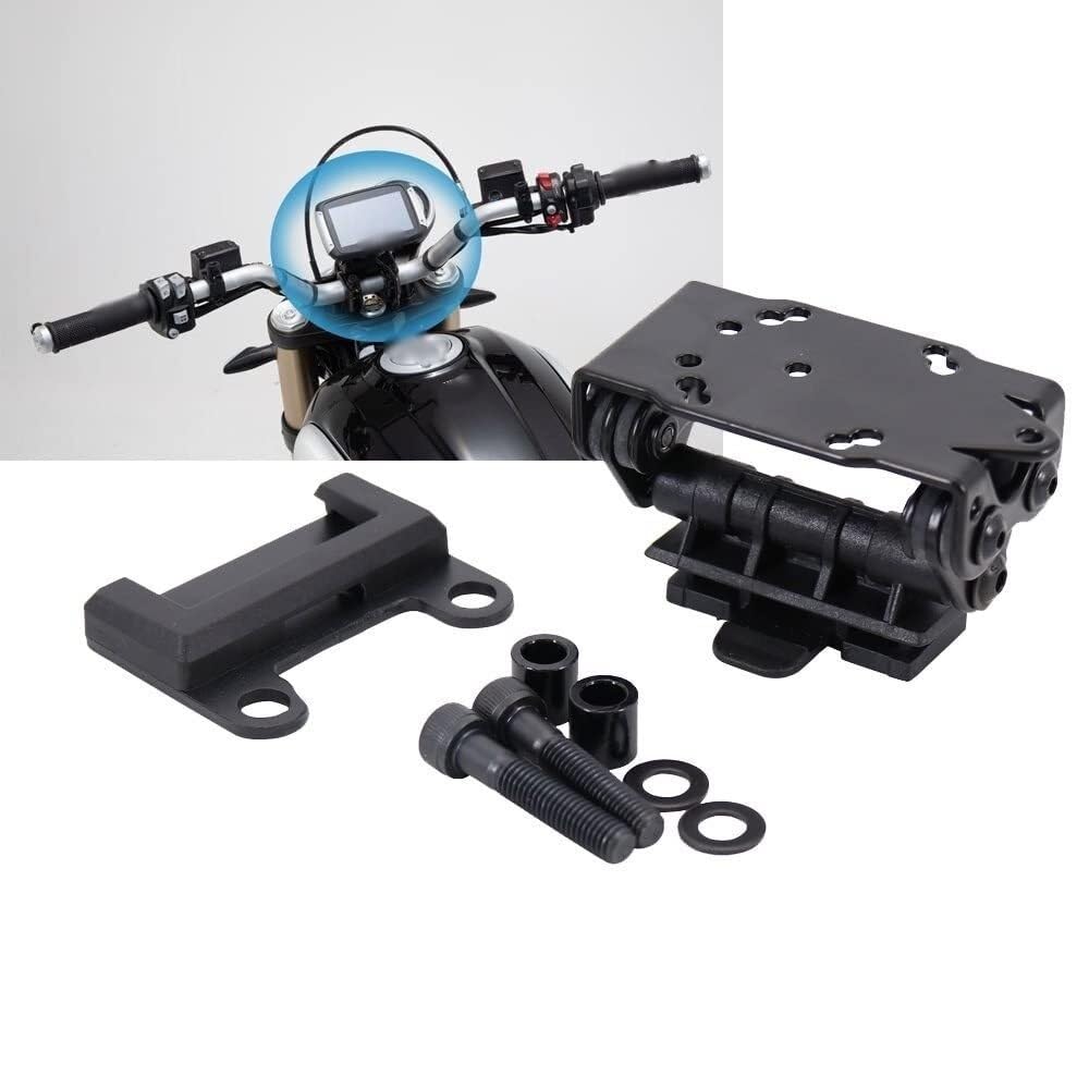 Fixation Smartphone Deux Roues Support de Navigation pour Ducati pour Scrambler 1100 pour Sport 2017-2021 avec Porte-Téléphone et Chargeur USB