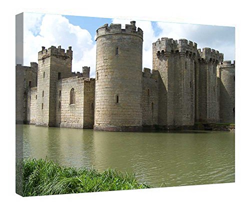 Toile Château de Bodiam prête à être accrochée pour habiller un mur vide