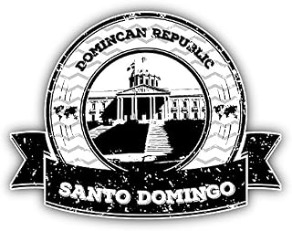 Santo Domingo Domincan Republic Grunge Travel Car Bumper Sticker Decal