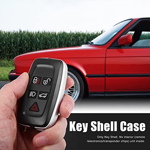 X AUTOHAUX New Car 5 Button Replacement Key Fob Shell Case Black for Vehicle, 7x4x2cm / 2.76"x1.57"x0.79"(L*W*H) - Image 2