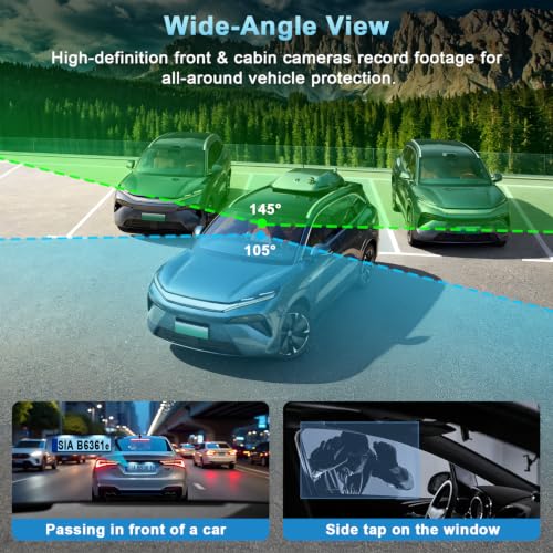4G LTE Dash Cam with Live View,2K+1080P Front-Inside Car Camera SD/Cloud - image 7