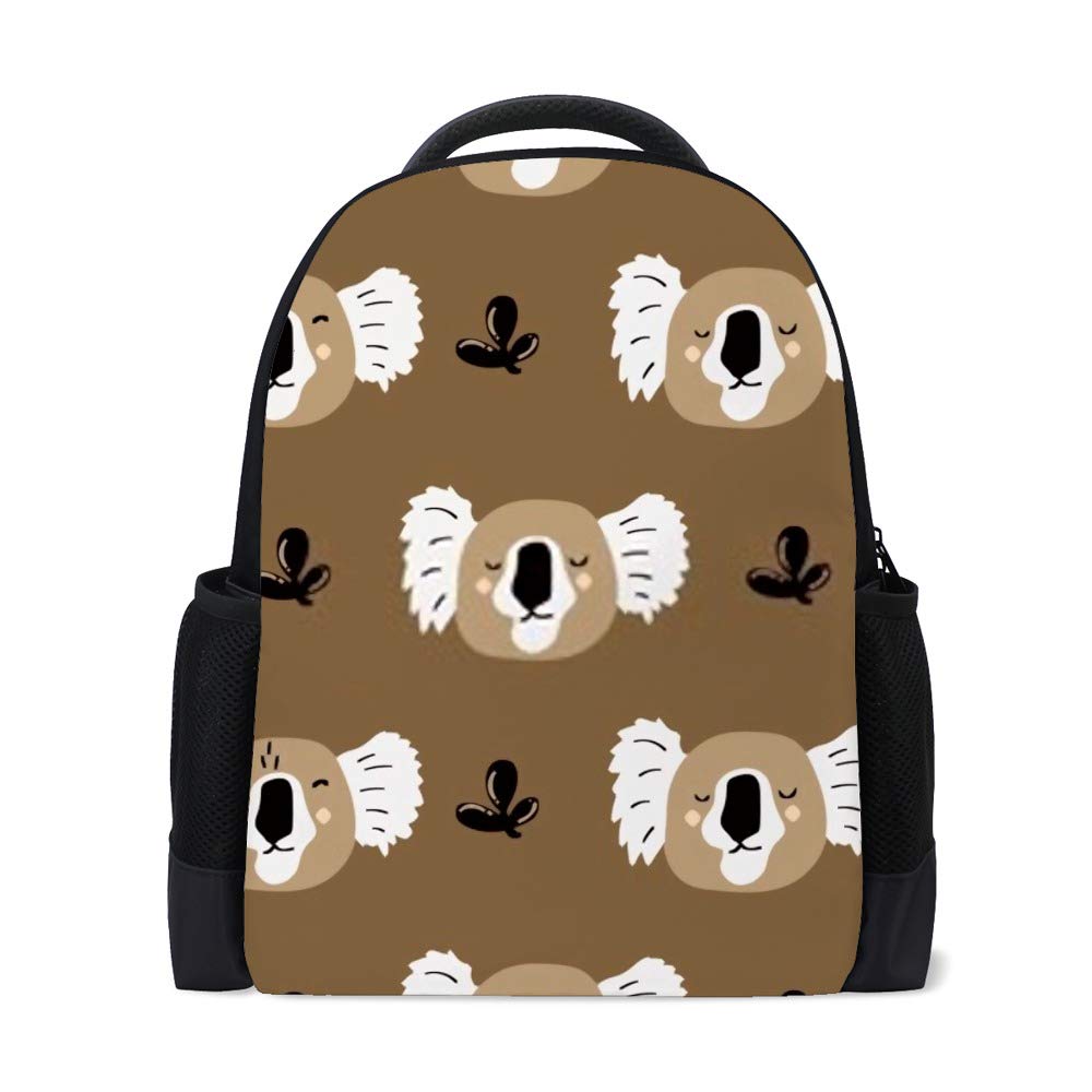 Sac à dos d'école Noir Koala pour enfants et étudiants multifonction - 6