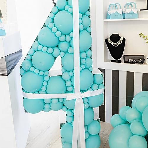 Image of Voircoloria 110pcs Teal Balloons 12inch Turquoise Latex Party Balloons for Graduation, Wedding, Birthday, Bridal Shower, Baby Shower, Anniversary Party Decorations