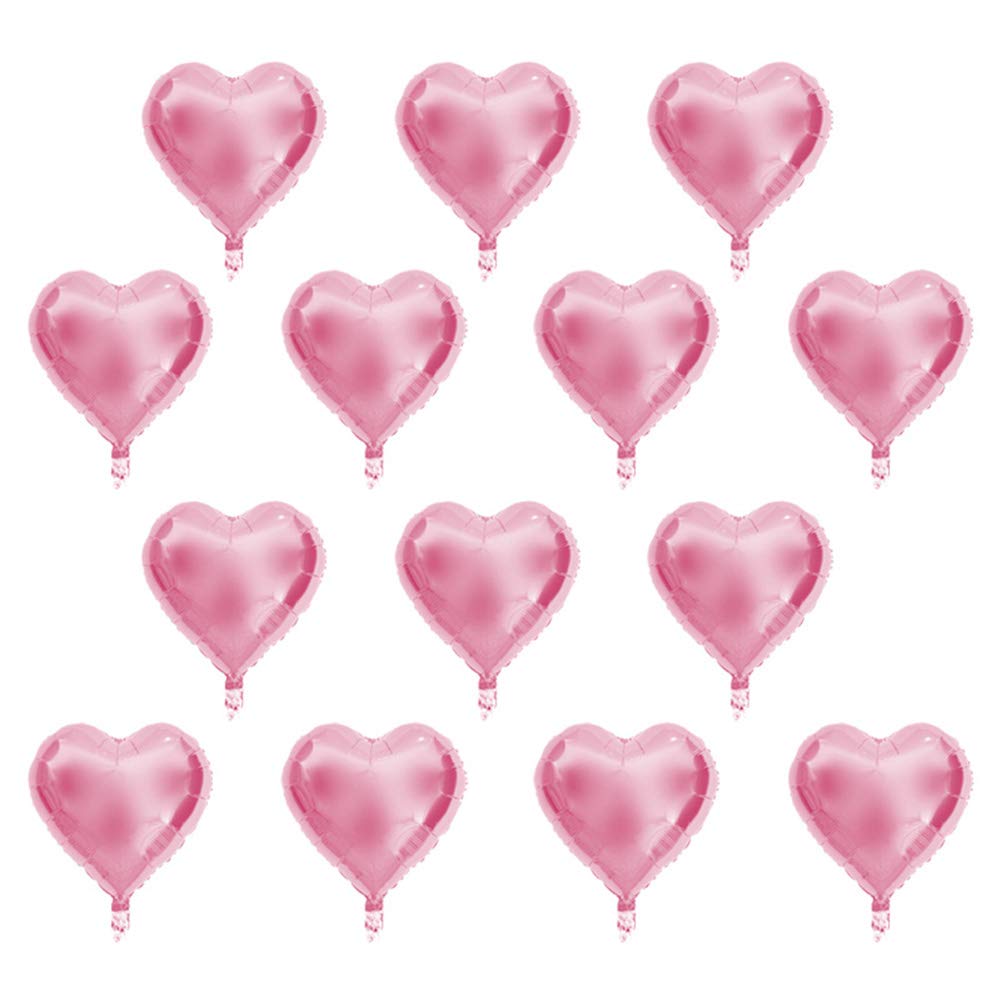 Explosion-Proof Heart Balloons, Heart Shaped Air Balls, Anniversary for Wedding Decoration Birthday Party Supples(Pink)