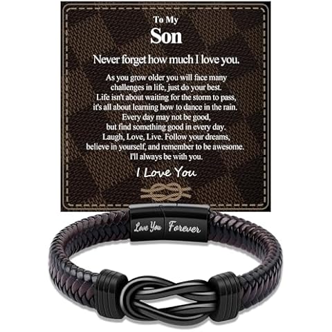 Personalised BOCHOI Leather Bracelet for Men Cover