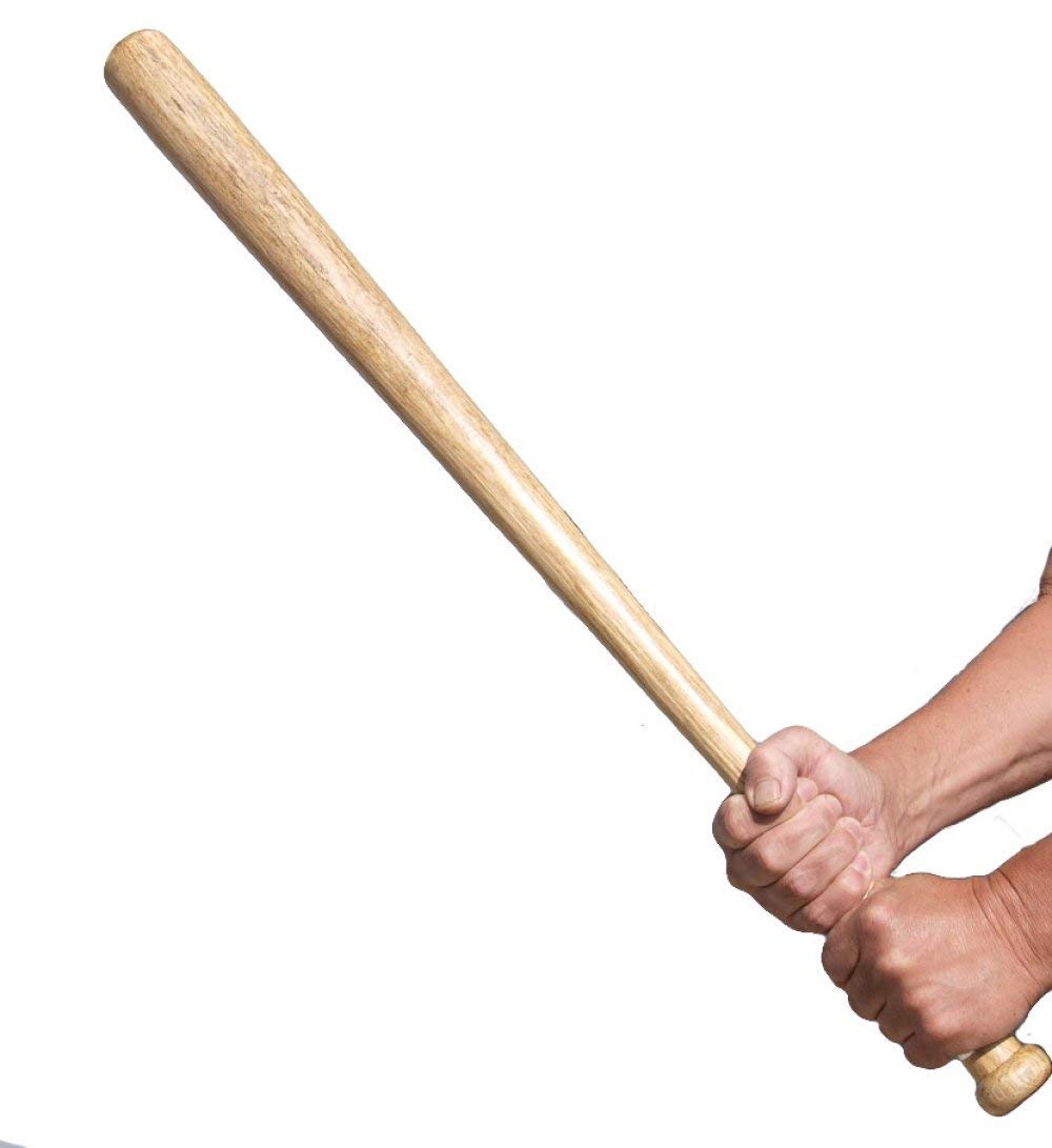Simran Sports Wooden Baseball Bat 32 Inch | Durable Wood Construction | Practice & Training Bat for Beginners and Recreational Players | Natural Finish 1