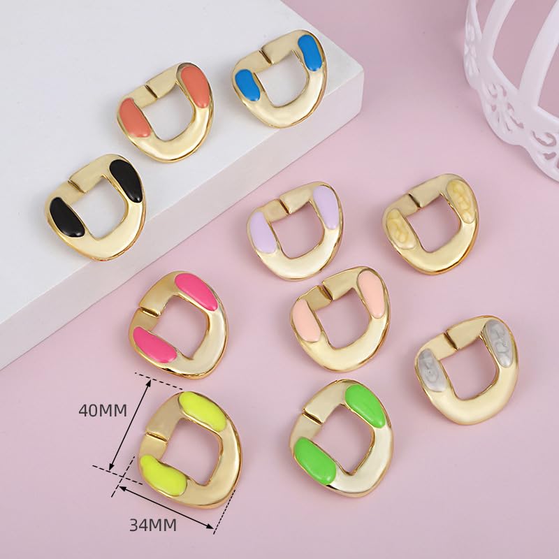 NANZU 1000PCS 15 * 3MM ABS Acryl Kette BuckleLinking Ringe Große Stecker Acryl Twist Link Jump Ring Kette für DIY Schmuck Machen Telefon/Tasche Kette