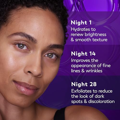 Image of Olay Regenerist Chemical Peel for Face, Overnight Face Peel Mask, Anti-Aging Skin Care, Night Serum, For Fine Lines & Dark Spots, Fragrance-Free, Hexa-Repair Peptide & Lactic Acid, 1.0oz