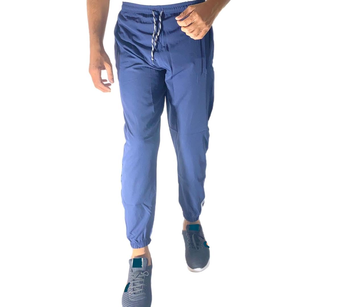 KRISHNAA_ENT Mens Regular Fit Lower with Pocket Solid Full Elastic Sport Wear Running Gym Stretchable Jogger Track Pant