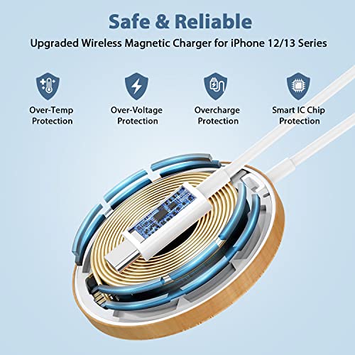 Veelink Bamboo Caricatore Wireless Magnetico USB-C...