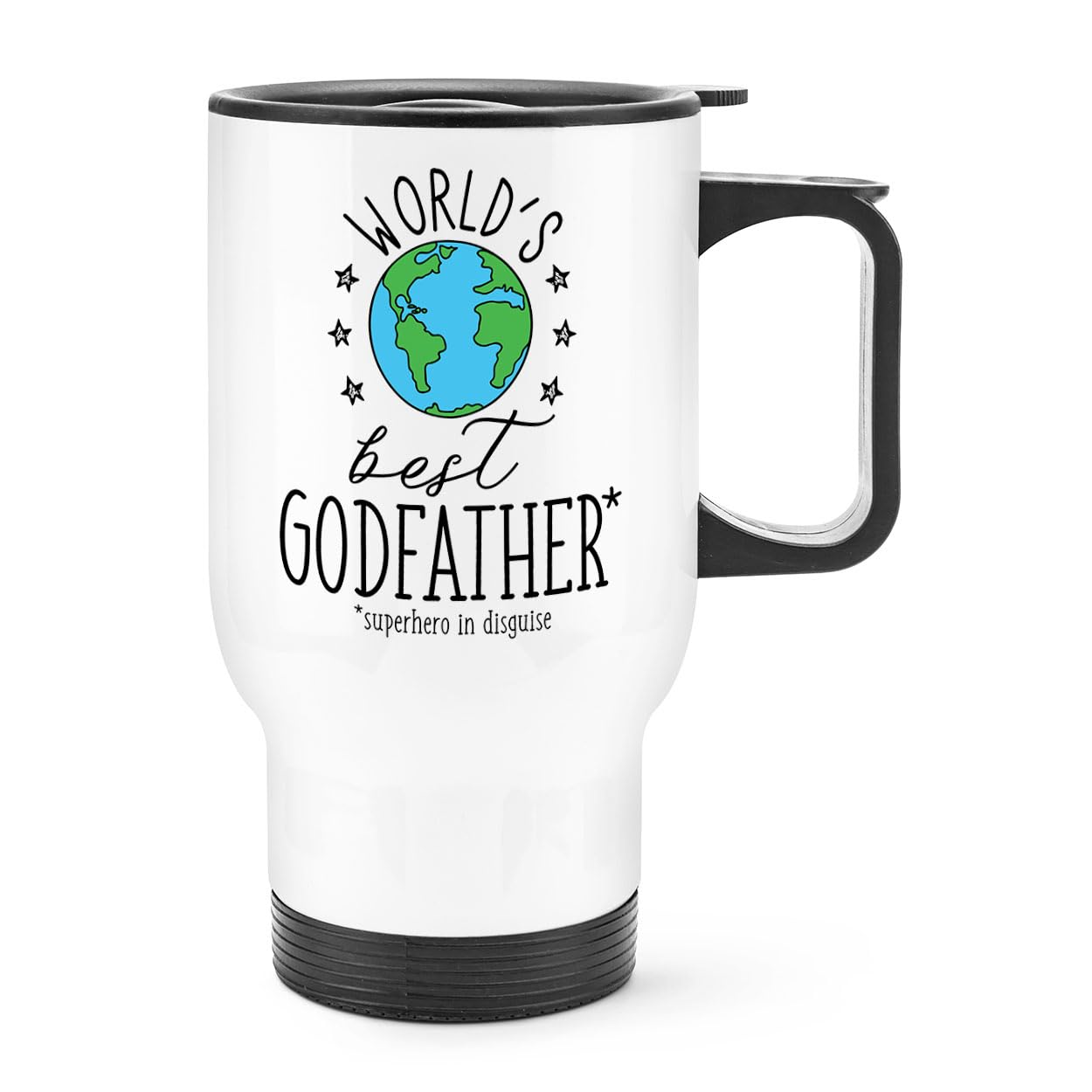 World's Best Godfather Travel Mug Cup with Handle
