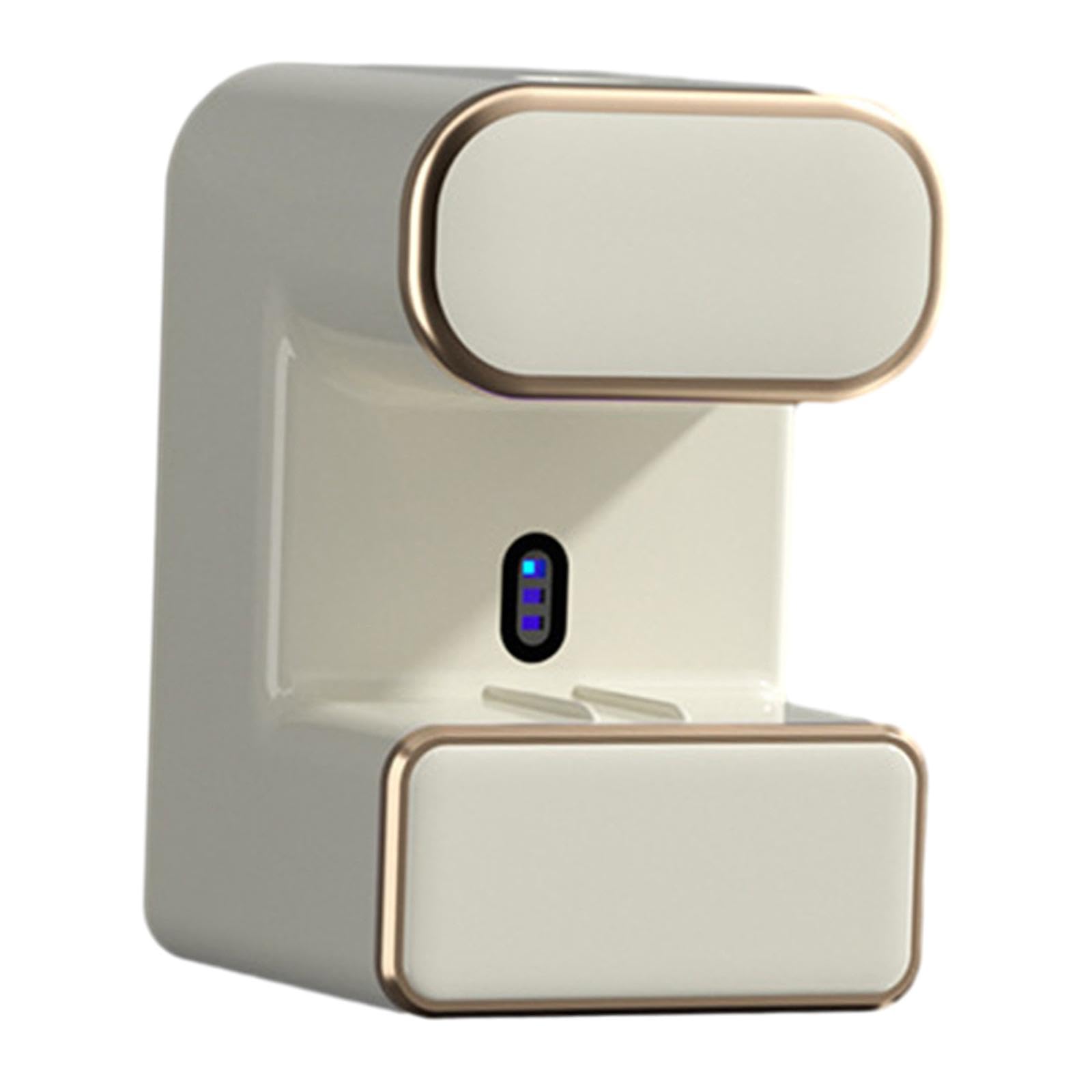 Dispensador Eléctrico de Pasta de Dientes, de Pared, Organizador de Pasta de Dientes, Soporte para Pasta de Dientes Y Cepillo de Dientes, Accesorio de, Blanco con luz, Individual