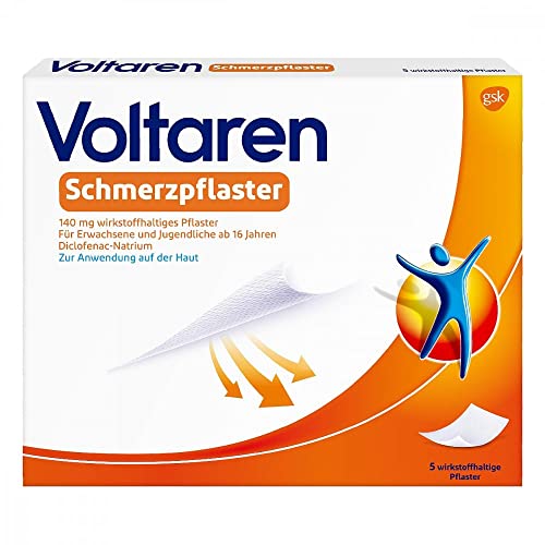 Schmerzpflaster Voltaren Diclofenac-Natrium 140 mg, 5 Stück